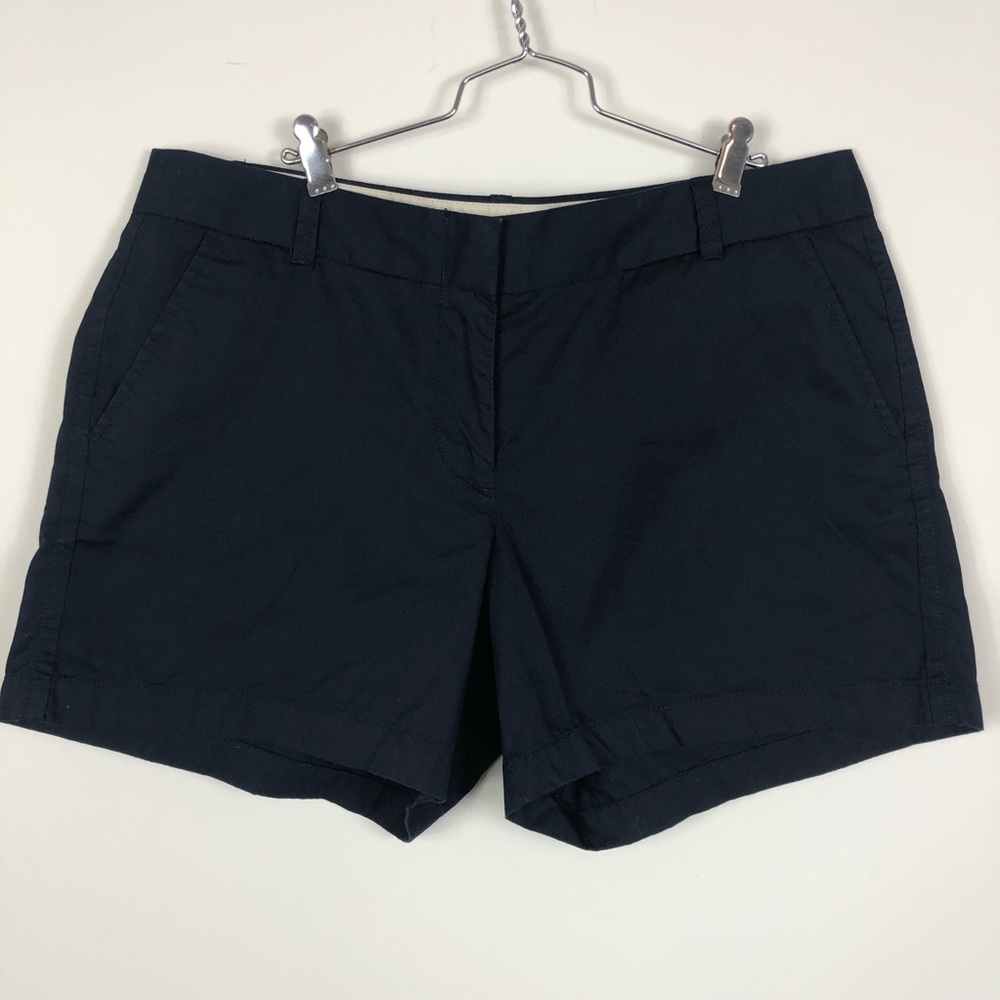 J Crew Navy size 12 Cotton Broken In Chino Shorts
